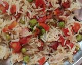 A picture of step 4 of Veg pulao.