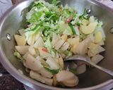 A picture of step 2 of पत्तागोभी,आलू,गाजर की सूखी सब्जी.