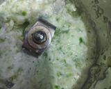 A picture of step 2 of Hariyali Pav bhaji.