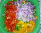 A picture of step 1 of Plantain fritata.