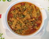 A picture of step 6 of Tuvar Dhokli.