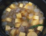 Foto langkah ke 3 dari resep Kolak Pisang Tanduk dengan Kolang Kaling.