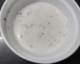 A picture of step 1 of Lauki Dahi Tadka.
