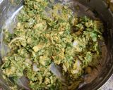 A picture of step 2 of Tasty palak vada.