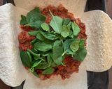 A picture of step 4 of Giant stuffed vegan tortillas.