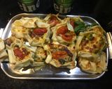 Foto del paso 4 de la receta: Paquetitos de caprese de vegetales y choclo cremoso y jamón Una delicia‼️