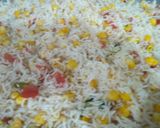 A picture of step 2 of Corn pulao.