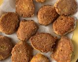 A picture of step 4 of Shrimp Patties with Nopales.