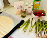 Foto del paso 1 de la receta: Como una pizza, tarta de espárragos, burrata y tomates
