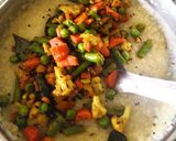 A picture of step 4 of Jowar Khichadi.