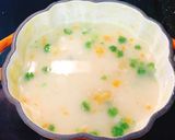 Hình bước làm 3 của món Soup bắp rau củ