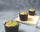 Foto langkah ke 5 dari resep Muffin Pandan Keju (Cuma Diaduk Saja, Mudah).