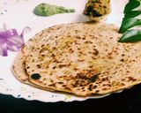 A picture of step 1 of Green moong stuffed parathas.