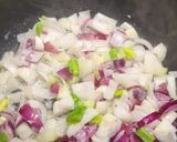 Tarhonyás lecsó (vegán) recept fázis 1 fotója