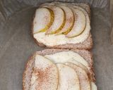 Une image de l'étape 1 de Toasts crémeux à la poire.