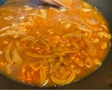 A picture of step 4 of Tofu and Red Lentil Curry.