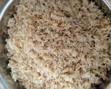 A picture of step 3 of Swahili pilau la nazi.