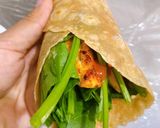 Hình bước làm 5 của món Wholewheat tortilla chicken wrap