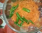 A picture of step 2 of Instant Carrot Pickles.