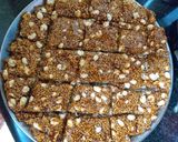 A picture of step 6 of Peanut Sesame Chikki.