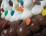 Foto del paso 1 de la receta: Torta brownie con dulce de leche y buttercream de chocolate blan