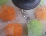 A picture of step 7 of Tricolor Chicken stuffed Rice Flowers.
