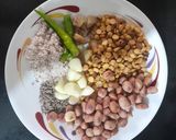 A picture of step 3 of Roasted Chana dal chutney.