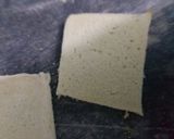 A picture of step 1 of Pin wheel sandwiches.