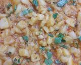 A picture of step 8 of Aaloo ki bhaji.