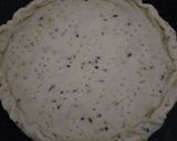 A picture of step 5 of Veg Pizza made with homemade base.