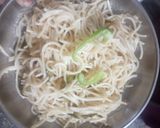 A picture of step 5 of Hakka noodles in microwave.