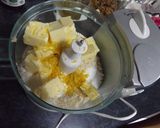 Foto del paso 1 de la receta: Tarta rellena de mermelada de albaricoque cubierta con crujiente