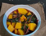 Foto langkah ke 4 dari resep 19. Sayur Bening Bayam Merah mix Labu.
