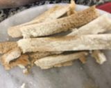 A picture of step 1 of Jhatpat Chutney sandwich.