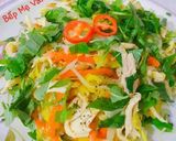 Hình bước làm 3 của món Nộm gà xé