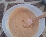 Foto del paso 2 de la receta: Torta de avena y vainilla rellena con dulce de membrillo
