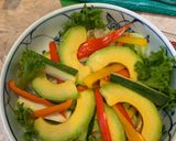 Hình bước làm 1 của món Salad Trái Bơ