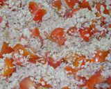 Foto del paso 6 de la receta: Canoas de pollo, tomate y pickles