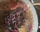 A picture of step 2 of Doum palm (Goruba) zobo🍷.
