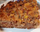 A picture of step 5 of Chili & Cornbread Stuffing Casserole.