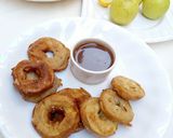 A picture of step 7 of Apple rings.