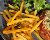 Une image de l'étape 9 de Escalopes de poulet gratinées à la bolognaise et à la mozzarella.