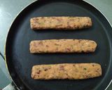 A picture of step 5 of Healthy Sub Sandwich (Multigrain spinach loaf and Rajma Tikki).