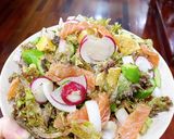 Hình bước làm 2 của món Salad cá hồi muối