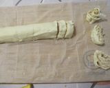 Töltött 🥐 leveles tészta 🥓 sonkával és parenyica sajttal 🧀 recept fázis 5 fotója