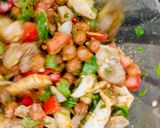 A picture of step 7 of ⭐ Diet Water Chestnut– Black Chickpea Bhel.