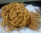 A picture of step 3 of Kurkure sev.