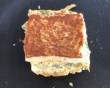 A picture of step 7 of Cheese Chicken Salami Omelette Sandwich.