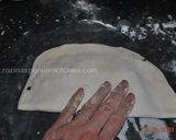 A picture of step 9 of Stuffed Flat Naan Bread (Kelane/Bolani)نان کلانه.