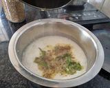 A picture of step 2 of Farali kadhi.